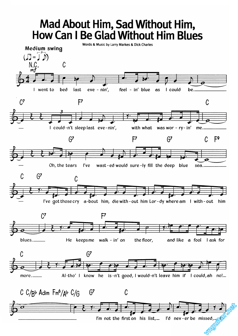 Mad about him, sad without him, how can I be glad without him blues 1.png