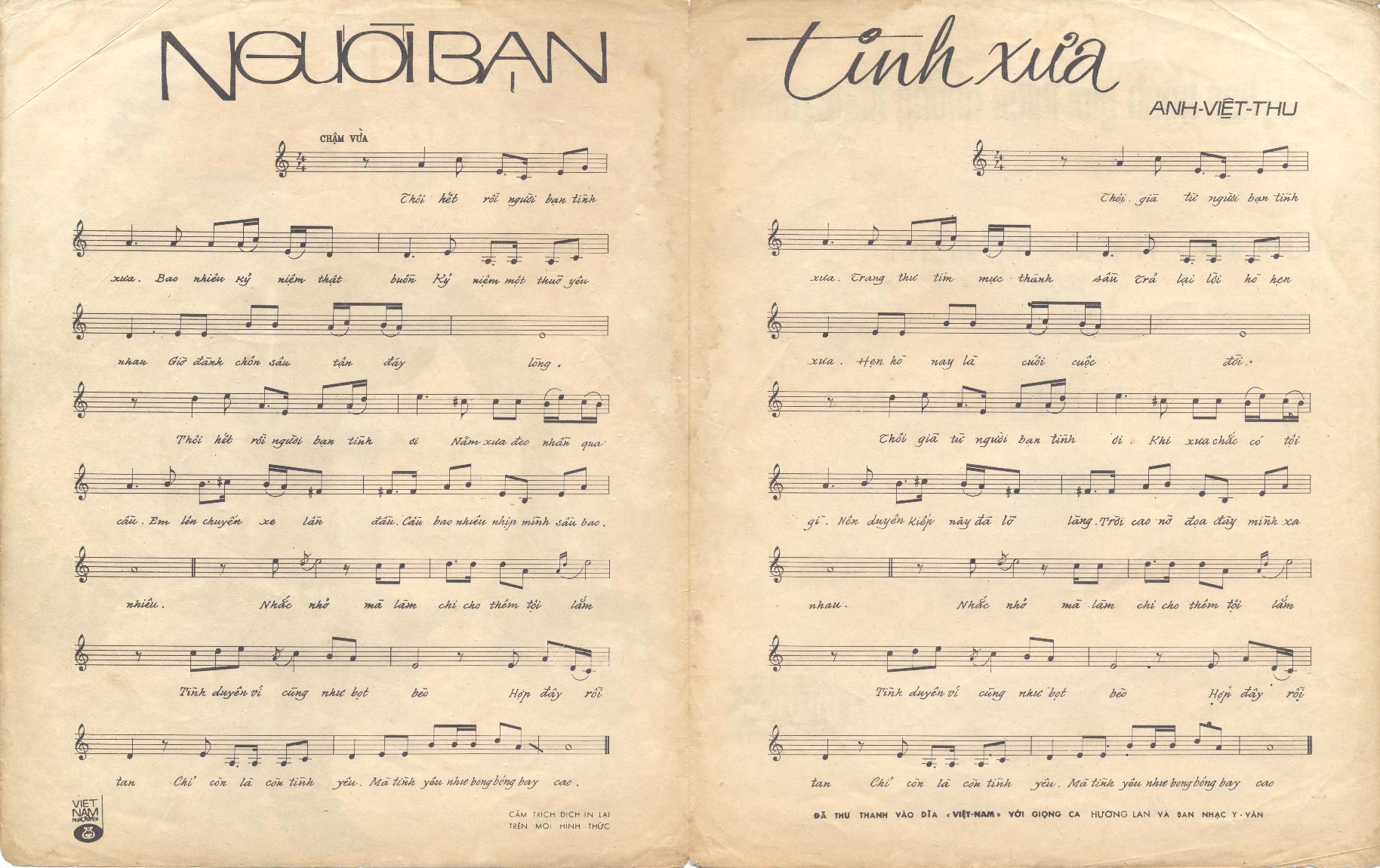 Nguoi Ban Tinh Xua (Anh Viet Thu) (VNNT-TH-1) Inside.jpg