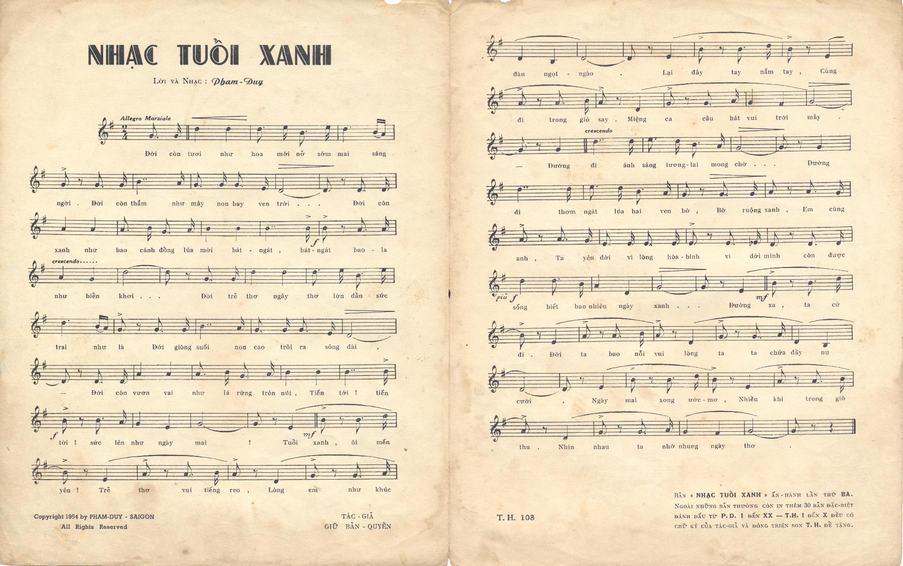 Nhac Tuoi Xanh (Pham Duy) (TH 108-3) Inside.jpg