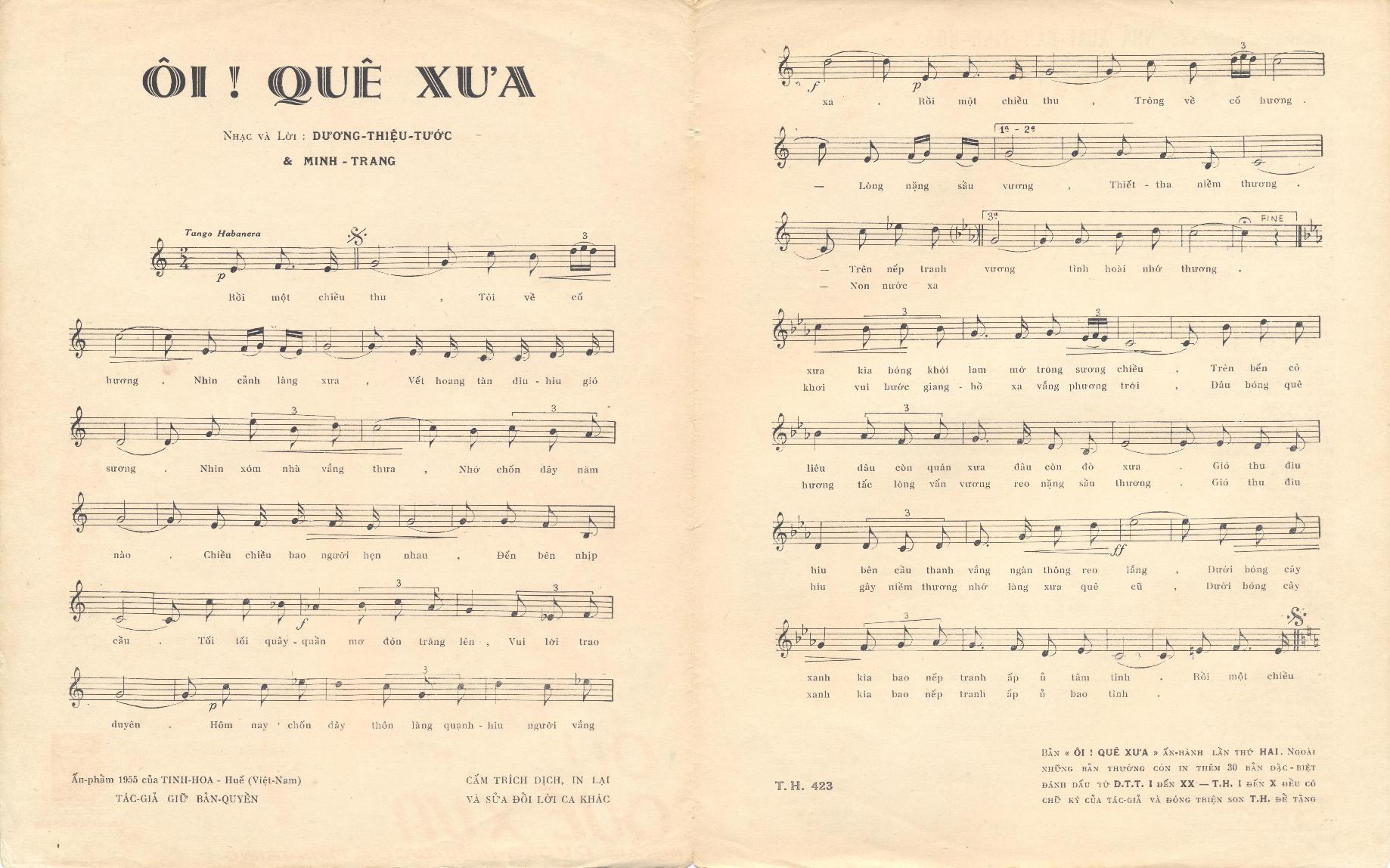 Oi Que Xua (Duong Thieu Tuoc-Minh Trang) (TH 423-2) Inside.jpg