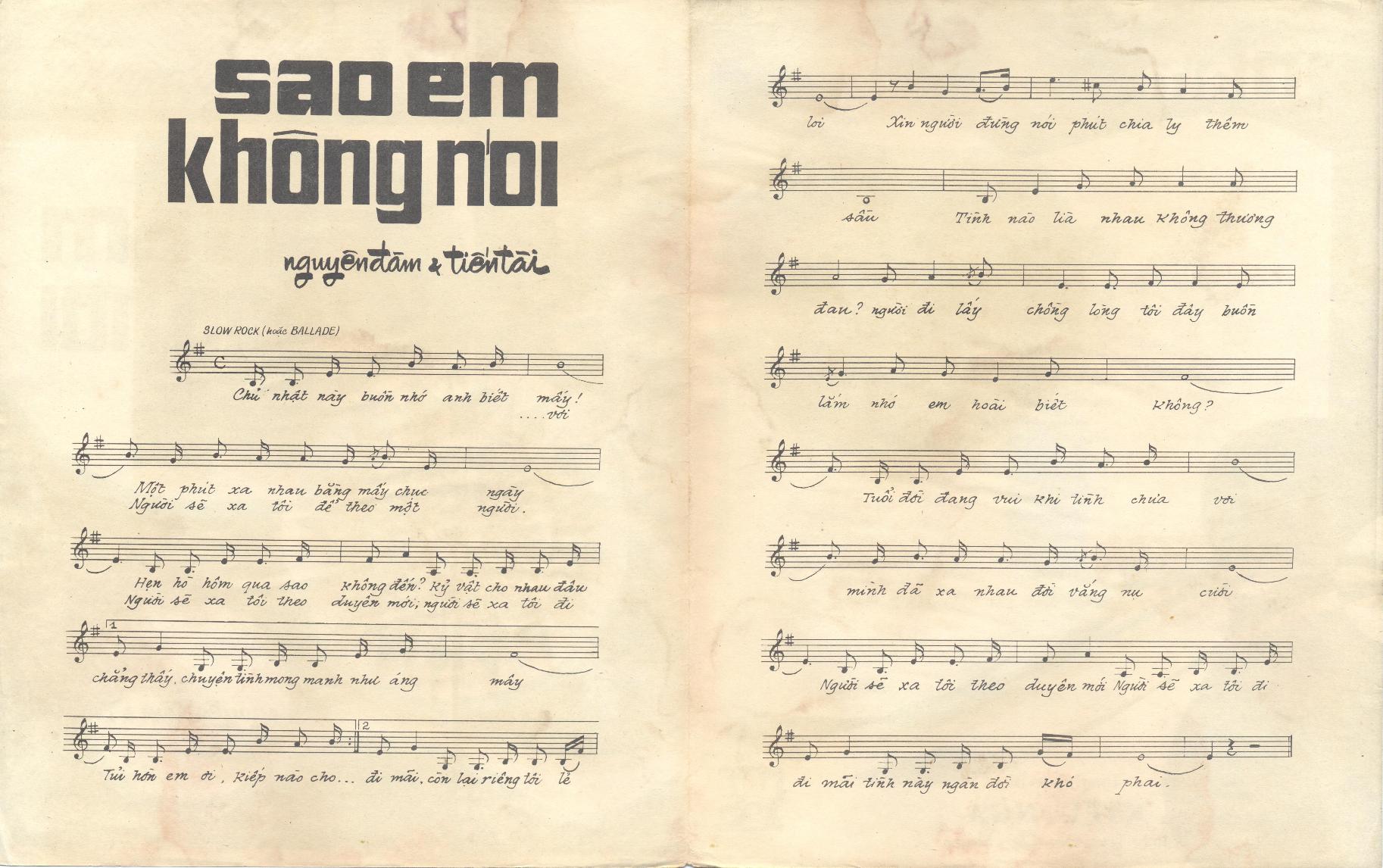 Sao Em Khong Noi (Nguyen Dam-Tien Tai) (TA-KN-1) Inside.jpg