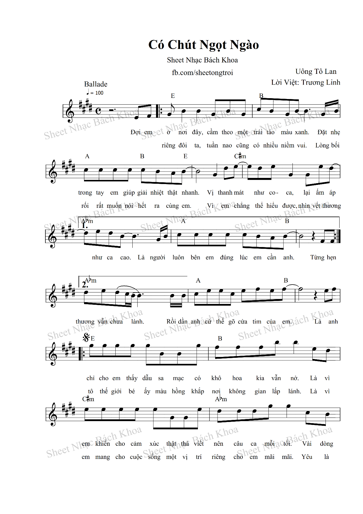 Sheet nhac Co chut ngot ngao_001.png