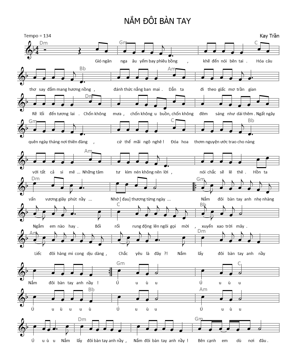 Sheet nhac Nam Doi Ban Tay_Kay Tran_Dm 1.png