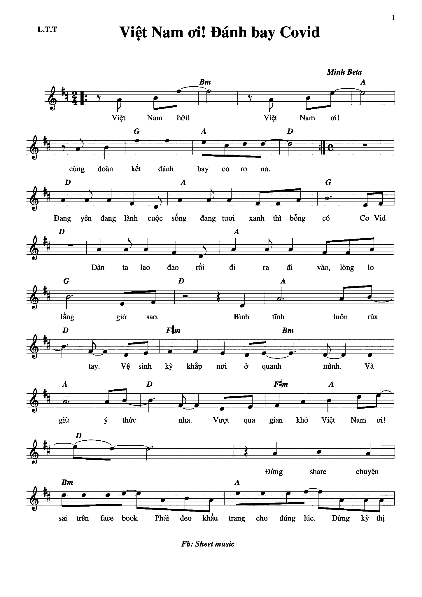Sheet nhac Viet Nam oi Danh bay Covid 1.png