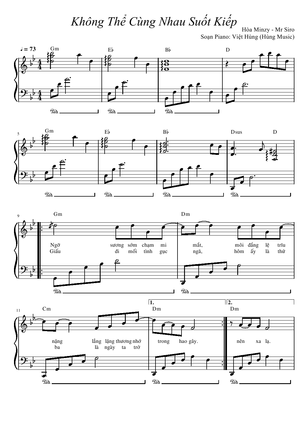 Sheet piano Khong the cung nhau suot kiep 0001.png
