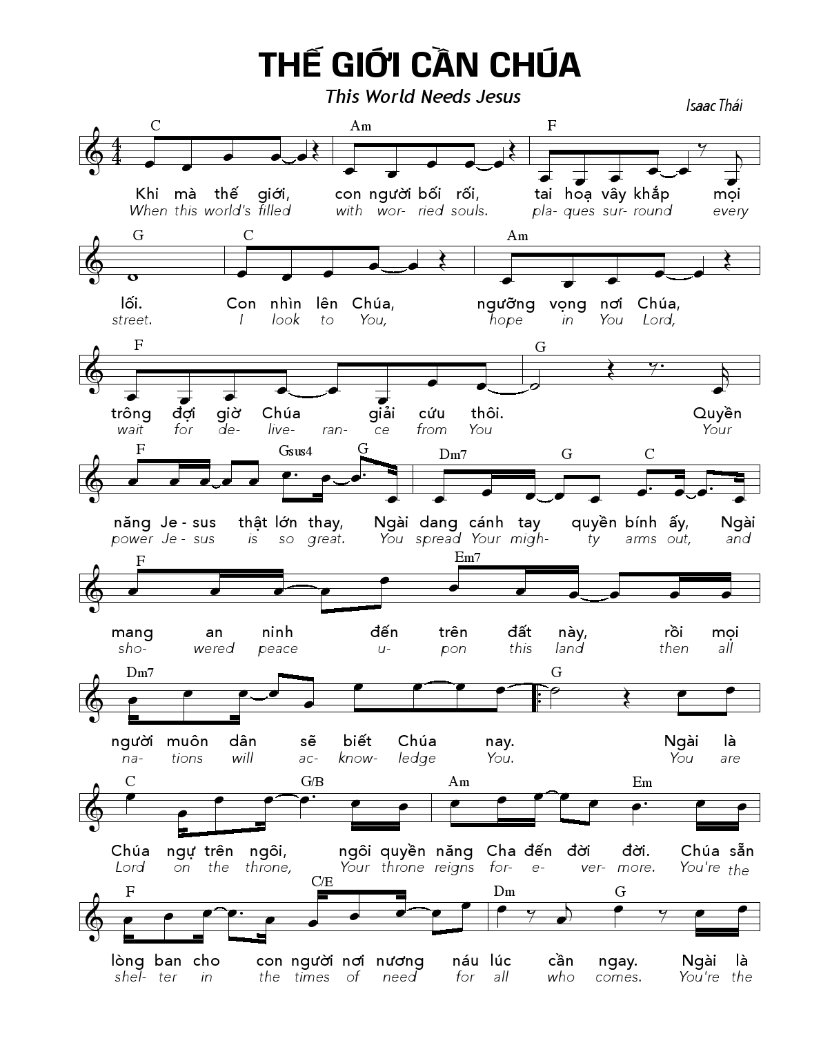 The Gioi Can Chua - Sheet nhac 0001.png